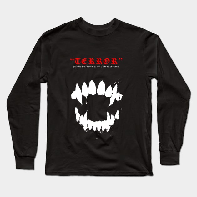 TERROR FANG TEE Long Sleeve T-Shirt by LILTERROR